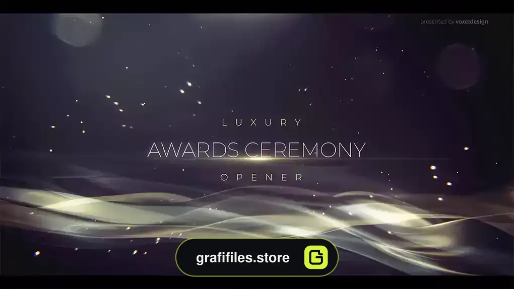 پروژه افترافکت افتتاحیه اعلام جوایز و کاندیدا Luxury Awards Openers