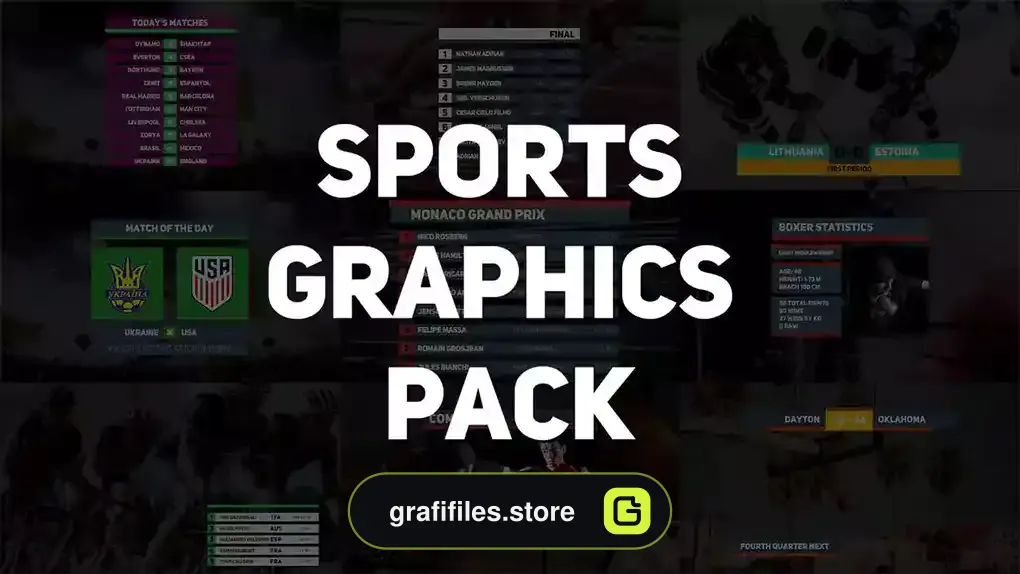 پروژه پریمیر ورزشی Sports Graphics Pack