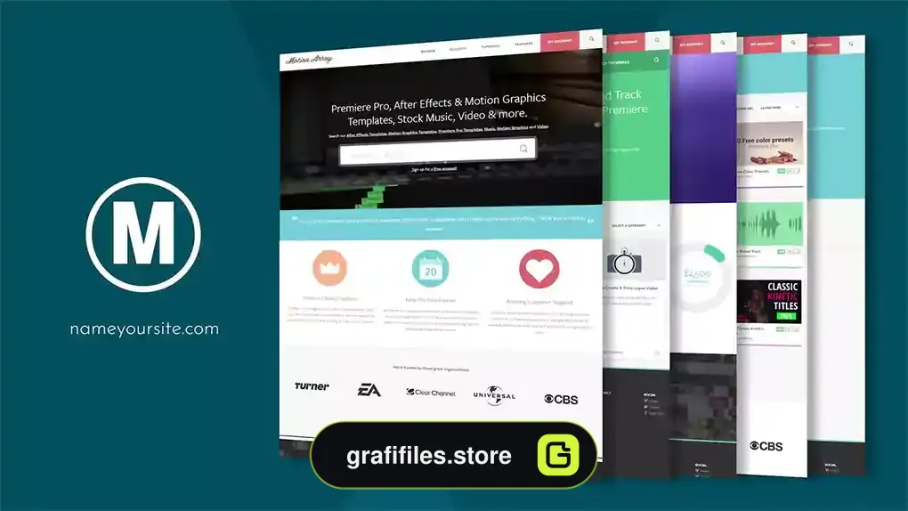 پروژه پریمیر معرفی وب سایت Web Site Presentation Short