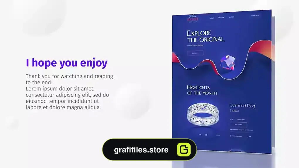 پروژه پریمیر معرفی وب سایت Website Clean Presentation