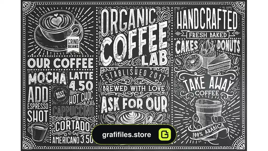 فونت انگلیسی کلاسیک Fonts Coffee Lab Collection