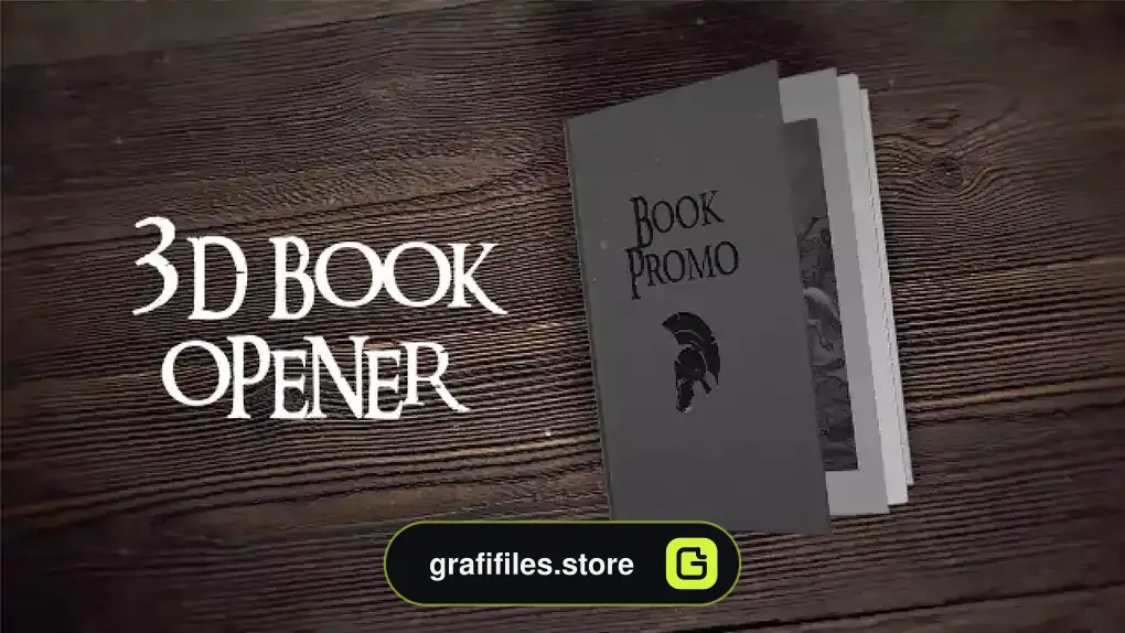 پروژه افترافکت افتتاحیه کتاب سه بعدی 3D Book Opener
