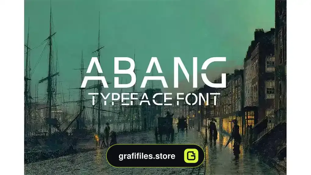 فونت انگلیسی مدرن Abang Typeface Font