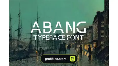 فونت انگلیسی مدرن Abang Typeface Font