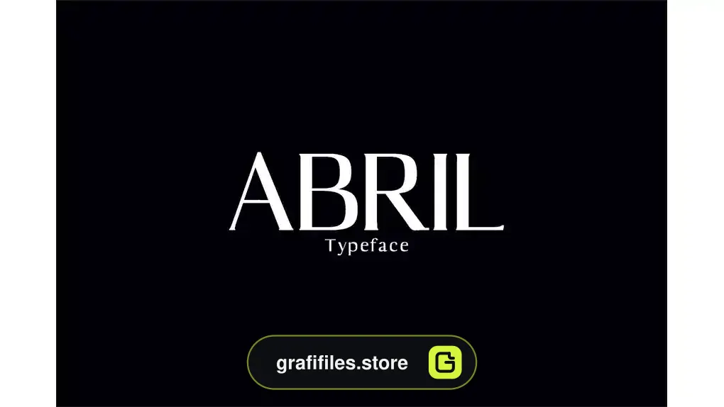 فونت انگلیسی مدرن Abril Serif Font Family Pack