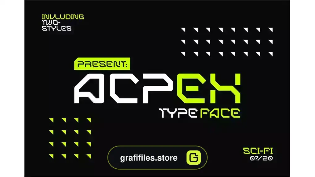فونت انگلیسی گرافیکی ACPEX