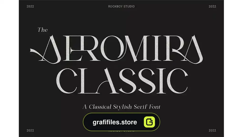 فونت انگلیسی کلاسیک Aeromira Classic