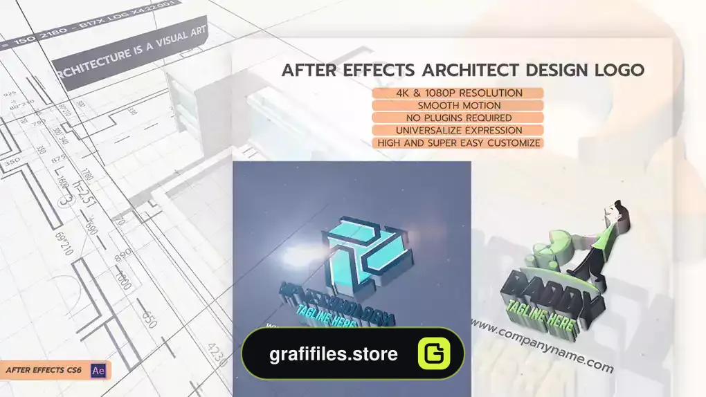 پروژه افترافکت لوگو معماری After Effects Architect Design Logo