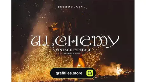 فونت انگلیسی جادویی Alchemy - A Magical Typeface