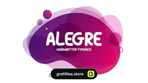 فونت انگلیسی دست نویس Alegre Font