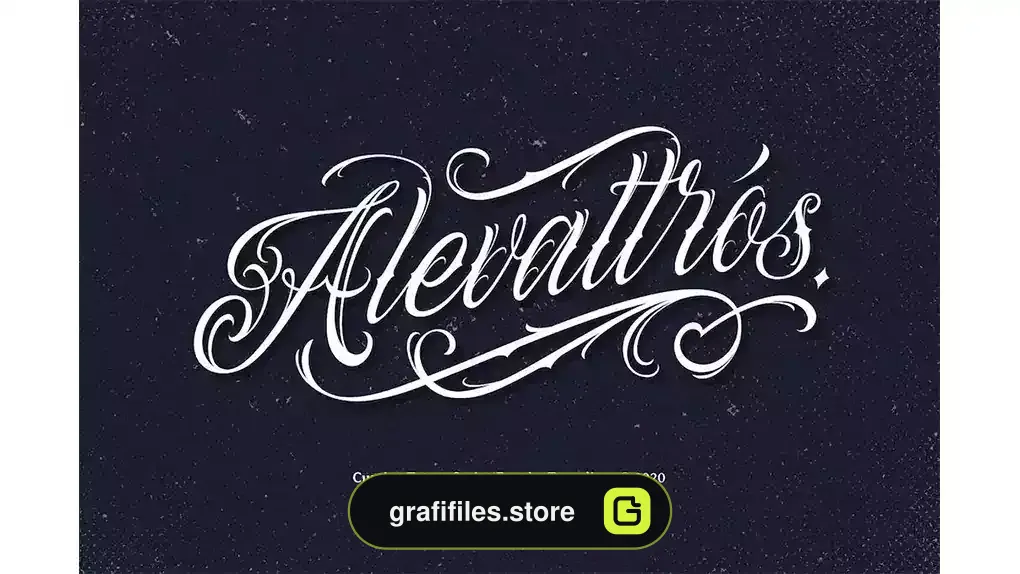 فونت انگلیسی تاتو Alevattros