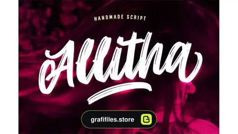 فونت انگلیسی دست نویس Allitha
