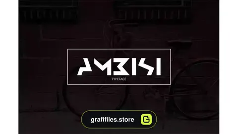 فونت انگلیسی گرافیکی Ambisi Typeface Font