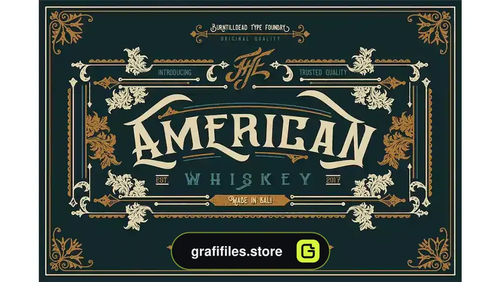 فونت انگلیسی کلاسیک American Whiskey