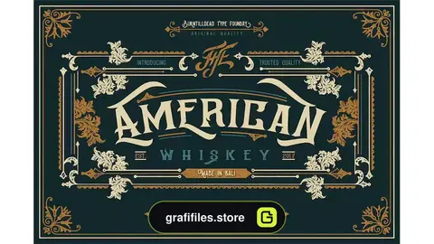 فونت انگلیسی کلاسیک American Whiskey