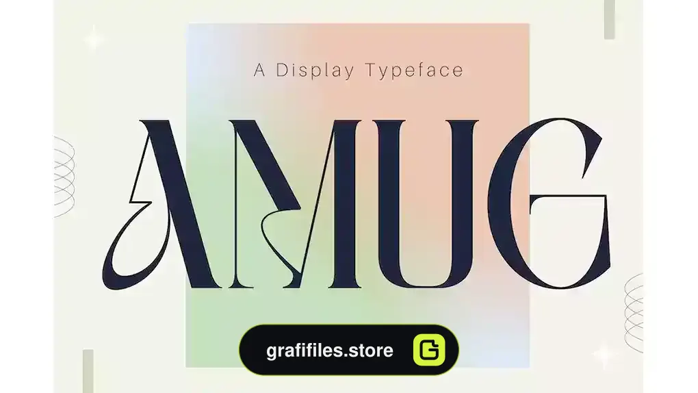فونت انگلیسی لوگو Amug - Logo Font