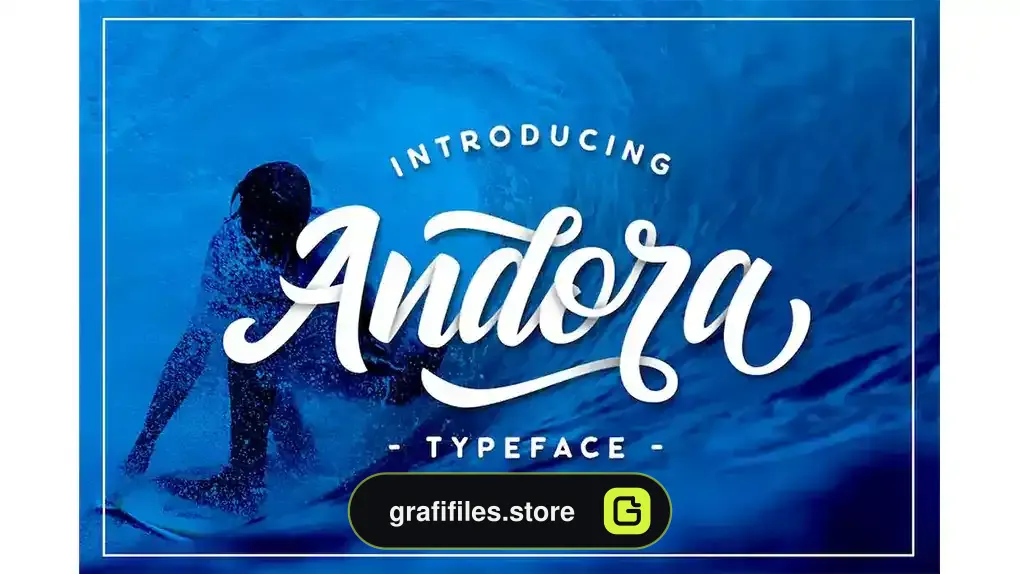 فونت انگلیسی دست نویس Andora Typeface