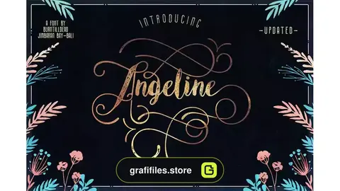 فونت انگلیسی دست نویس Angeline