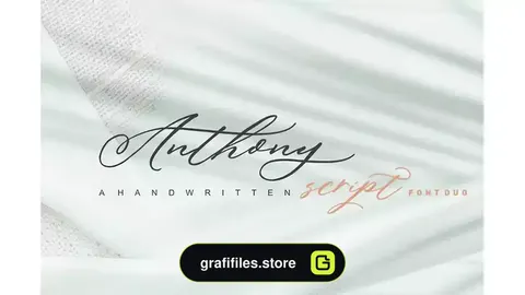 فونت انگلیسی دست نویس Anthony Script