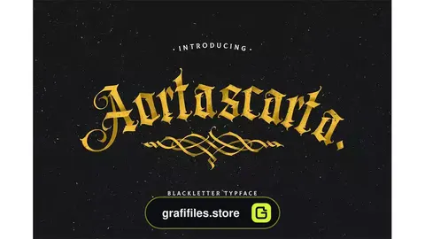 فونت انگلیسی تاتو Aortascarta