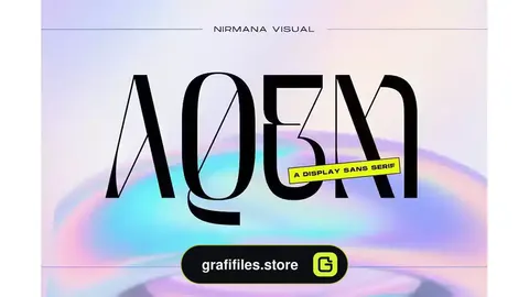 فونت انگلیسی لوگو Aqem - Logo Font