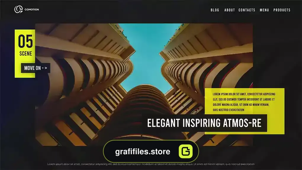 پروژه افترافکت اسلایدشو معماری Architect Minimal Slides