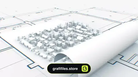 پروژه افترافکت لوگو معماری Architect Plan Logo