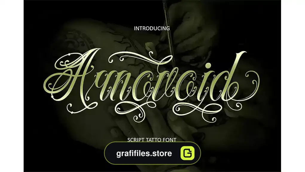 فونت انگلیسی تاتو Arnovoid - Tattoo Style