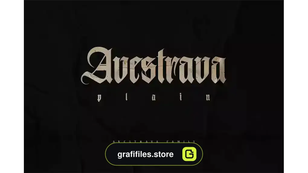 فونت انگلیسی تاتو Avestrava Plain