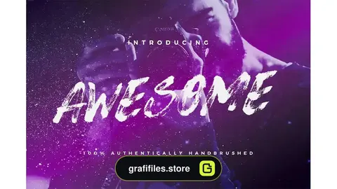 فونت انگلیسی دست نویس Awesome Typeface