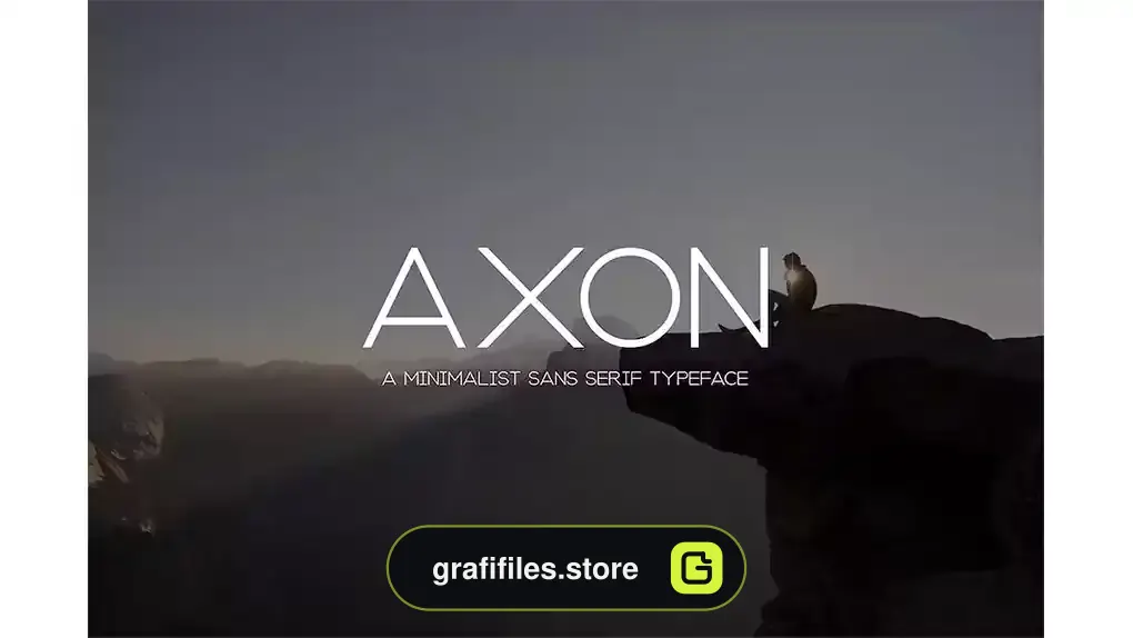فونت انگلیسی مدرن Axon | Minimalist Sans Serif Family