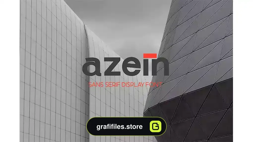 فونت انگلیسی ساده Azein - Modern Simple Font