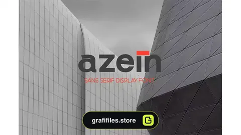 فونت انگلیسی ساده Azein - Modern Simple Font