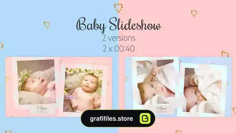 پروژه پریمیر اسلایدشو کودک Baby Slideshow