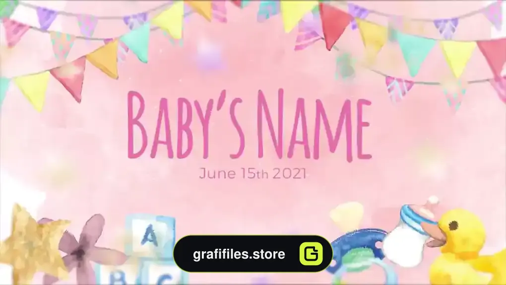 پروژه افترافکت اسلایدشو کودک Baby Slideshow