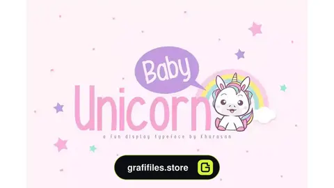 فونت انگلیسی فانتزی Baby Unicorn