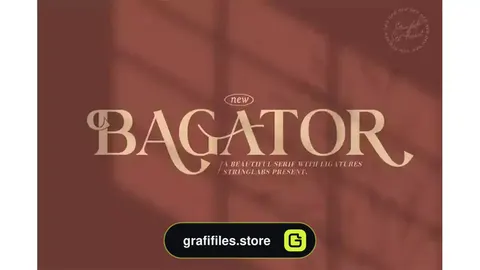 فونت انگلیسی کلاسیک Bagator - Classic Serif Font