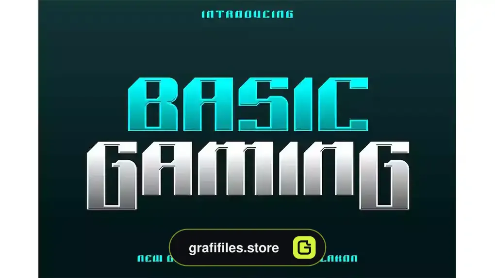 فونت انگلیسی گیمینگ Basic Gaming