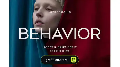 فونت انگلیسی ساده Behavior – Modern Sans Serif