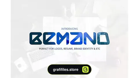 فونت انگلیسی مدرن Bemand | A Brand Identity Font