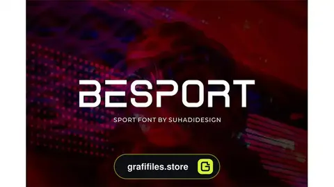 فونت انگلیسی لوگو Besport – Sport logo font