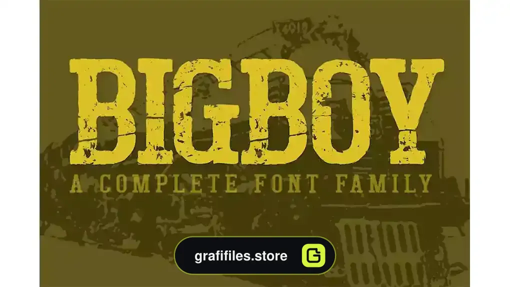 فونت انگلیسی کلاسیک Bigboy