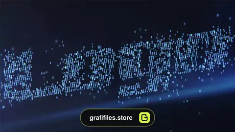 پروژه افترافکت لوگو تکنولوژی Binary Decoder Logo