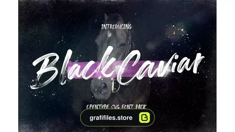 فونت انگلیسی دست نویس Black Caviar SVG Font
