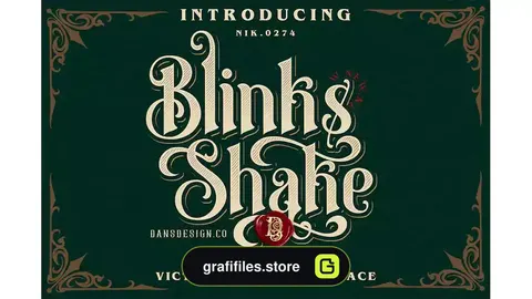 فونت انگلیسی تاتو Blinks Shake