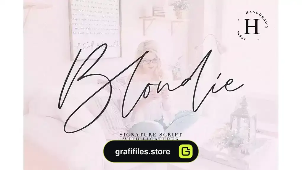 فونت انگلیسی دست نویس BLONDIE SCRIPT