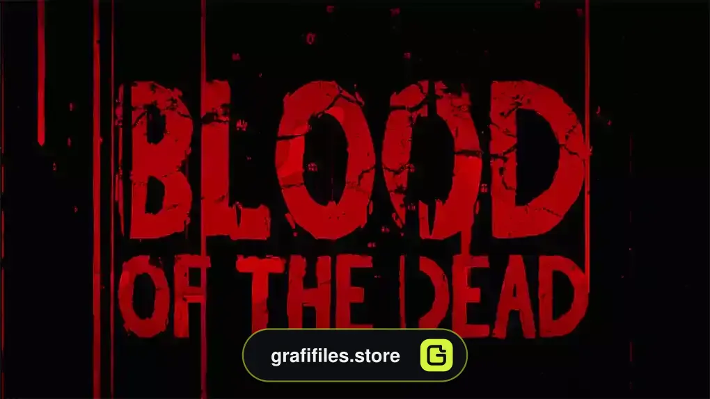 پروژه افترافکت تایتل ترسناک Blood Of The Dead Title Reveal