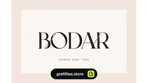 فونت انگلیسی مدرن Bodar Serif Display Font
