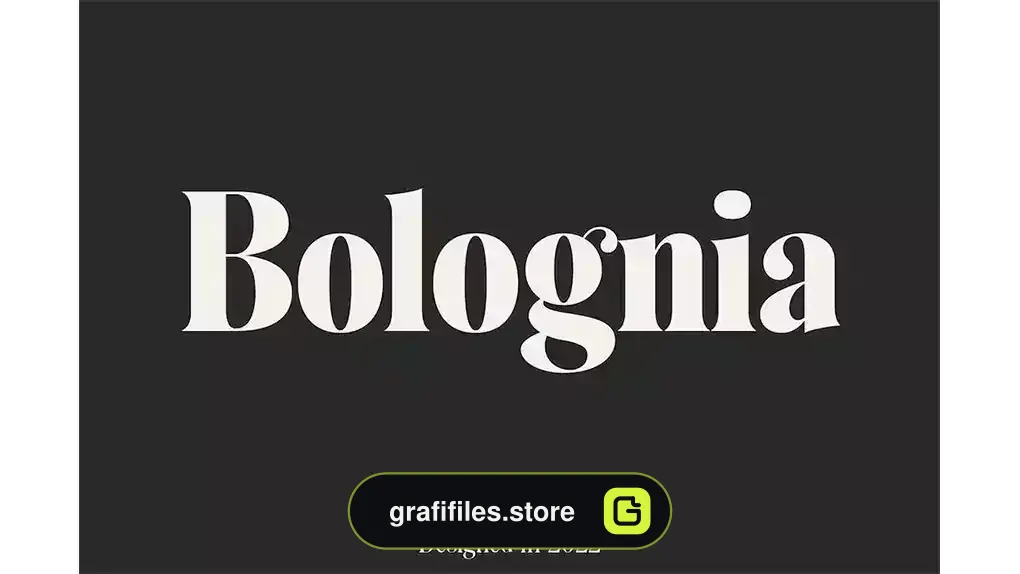فونت انگلیسی کلاسیک Bolognia - Classic Serif