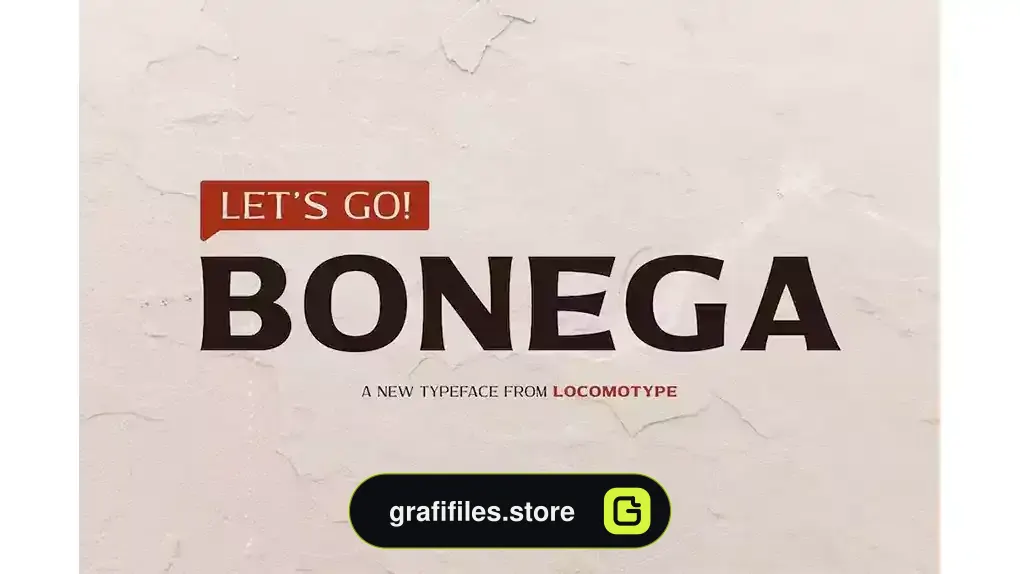 فونت انگلیسی Bonega